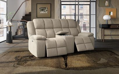 Coccolia Express 2 Seater Power Recliner Sofa with Console | Coccolia Sofa Range | ScS