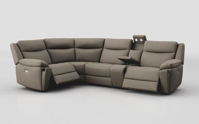 Villa 1 Corner 3 Power Recliner Sofa & Console with Lights | Villa Sofa Range | ScS