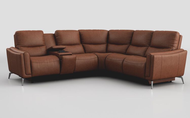 Valbiano 2 Corner 2 Power Recliner Sofa with Left Hand Facing Console | Valbiano Sofa Range | ScS