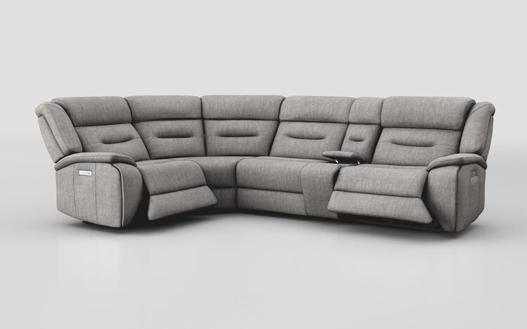 Massari 1 Corner 3 Power Recliner Sofa with Console & Head Tilt | Massari Sofa Range | ScS