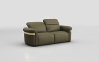 Voltana 3 Seater Sofa with Manual Head Tilt & Gold Trim | Voltana Sofa Range | ScS