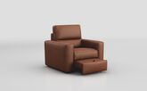 Loiano Armchair with Sliding Footrest