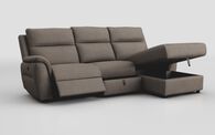 Sogliano 3 Seater Manual Recliner Sofa With Drawer & Right Hand Facing Storage Chaise | Sogliano Sofa Range | ScS