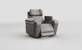 Adstock Power Recliner Chair with Power Head Tilt, Lumbar, Massage, Audio, Heat & LED Lights