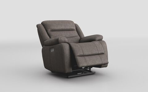 ScS Living Cream Fabric Favale Power Rocker Recliner Chair