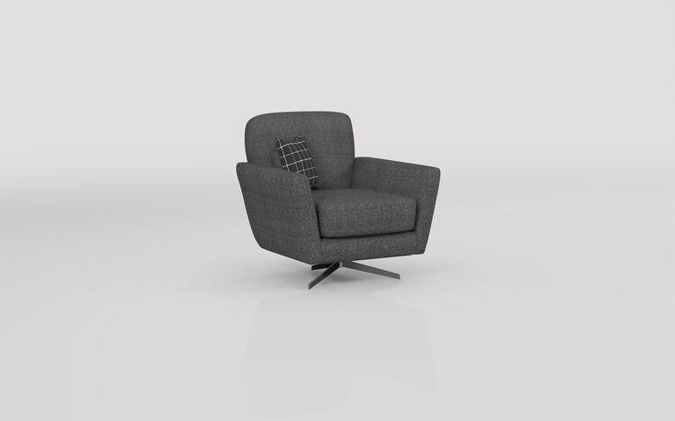 Theo Fabric Plain Swivel Chair | Theo Sofa Range | ScS