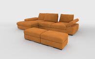 Savazza 4 Seater Sofa with Left Hand Facing Lounger & Two Ottoman Footstools | Savazza Sofa Range | ScS