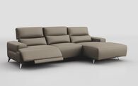Poggio 3 Seater Power Recliner Right Hand Facing Sliding Chaise with Power Head Tilt | Poggio Sofa Range | ScS