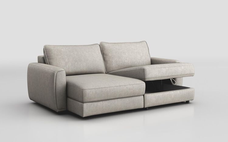 Lago 3 Seater Sofa with Left Hand Facing Sliding Seat & Right Hand Facing Storage Lounger | Lago Sofa Range | ScS
