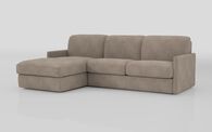Barete Slim Arm 4 Seater Sofa Bed with Left Hand Facing Large Lounger | Barete Sofa Range | ScS