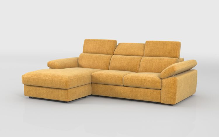 Quercioli 3 Seater Sofa with Sliding Footrest & Left Hand Facing Storage Lounger | Quercioli Sofa Range | ScS