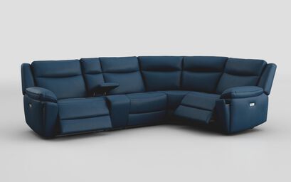 Villa 3 Corner 1 Power Recliner Sofa with Console | Villa Sofa Range | ScS