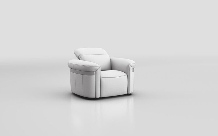 Voltana Armchair with Manual Head Tilt & Silver Trim | Voltana Sofa Range | ScS