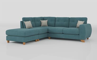 Aspen Express 1 Corner 2 Left Hand Facing Chaise Standard Back Sofa | Aspen Sofa Range | ScS