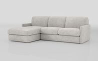 Barete Slim Arm 4 Seater Sofa Bed with Left Hand Facing Large Lounger | Barete Sofa Range | ScS