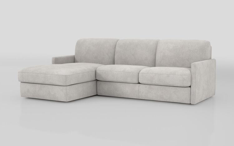 Barete Slim Arm 4 Seater Sofa Bed with Left Hand Facing Large Lounger | Barete Sofa Range | ScS