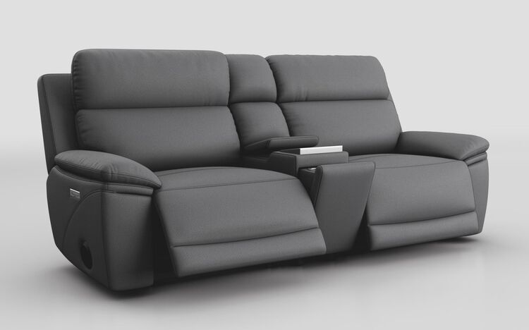 Montefiorino 3 Seater Power Recliner Sofa with Power Head Tilt, Lumbar & Media Console | Montefiorino Sofa Range | ScS