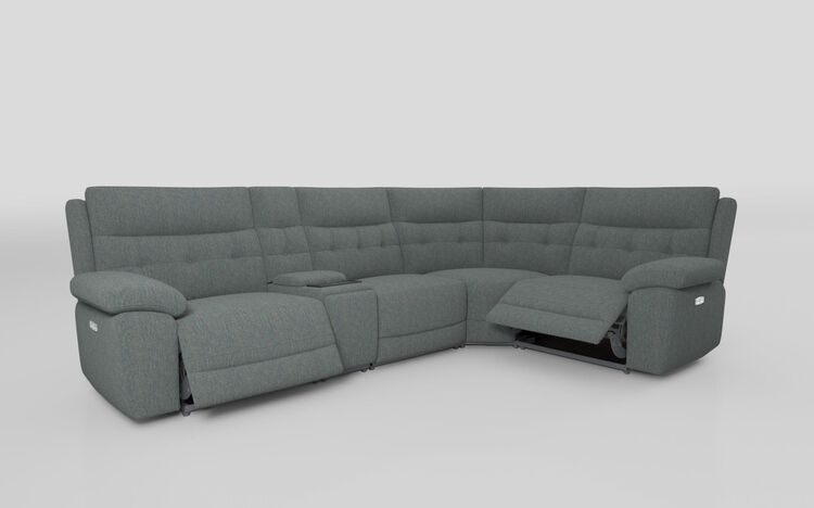 Belford 3 Corner 1 Power Recliner Sofa with Media Console | Belford Sofa Range | ScS