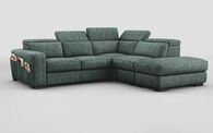 Melizzano 2 Corner 2 with Sliding Footrest & Right Hand Facing Chaise with Pockets | Melizzano Sofa Range | ScS