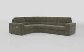 Crociale 1 Corner 3 Sofa Bed with Left Hand Facing Single Power Recliner