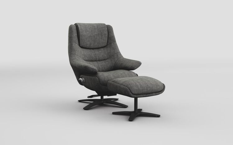 Mirandola Swivel Manual Recliner Chair & Swivel Footstool | Mirandola Sofa Range | ScS