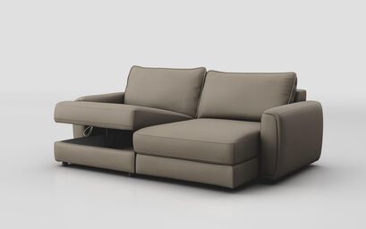 Lago 3 Seater Sofa with Right Hand Facing Sliding Seat & Left Hand Facing Storage Lounger | Lago Sofa Range | ScS