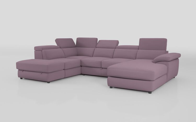Norbello Corner Sofa Bed with Left Hand Facing Chaise and Right Hand Facing Storage Lounger and Otto | Norbello Sofa Range | ScS