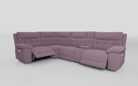 Belford 1 Corner 3 Power Recliner with Silver Media Console | Smart Tech Sofas | ScS