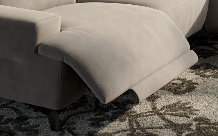 Poggio 3 Seater Power Recliner Right Hand Facing Sliding Chaise with Power Head Tilt | Poggio Sofa Range | ScS