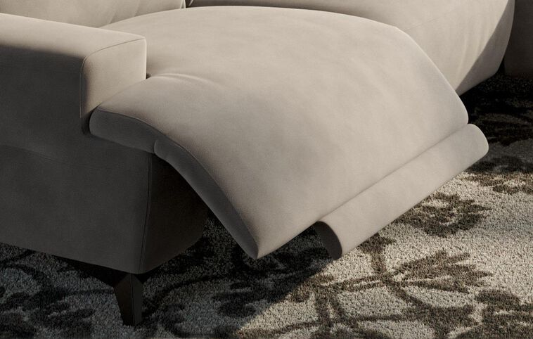 Poggio 3 Seater Power Recliner Left Hand Facing Sliding Chaise with Power Head Tilt