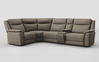 Savio 1 Corner 3 Sofa with Media Console & Silver Charging Pad | Savio Sofa Range | ScS