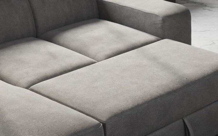 Melizzano 2 Corner 2 Sofa with Sliding Footrest, Left Hand Facing Chaise with Pockets & Ottoman | Melizzano Sofa Range | ScS