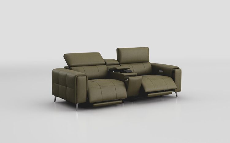 Casetti 3 Seater Power Recliner Sofa with Console & Power Head Tilt | Casetti Sofa Range | ScS