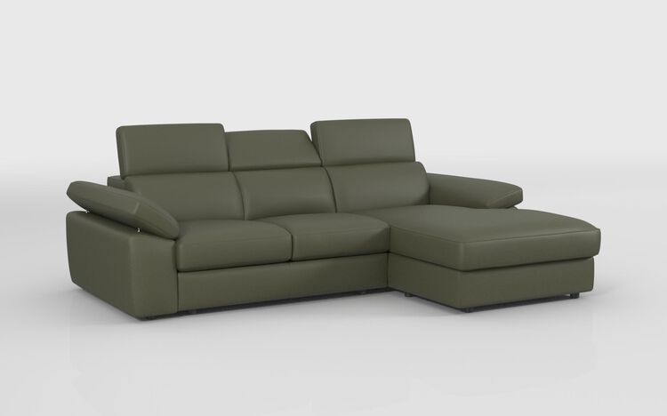 Quercioli 3 Seater Sofa with Sliding Footrest & Right Hand Facing Storage Lounger | Quercioli Sofa Range | ScS