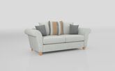 Aurora Fabric 2 Seater Scatter Back Sofa