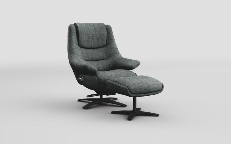 Mirandola Swivel Manual Recliner Chair & Swivel Footstool | Mirandola Sofa Range | ScS