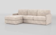 Barete Slim Arm 4 Seater Sofa Bed with Left Hand Facing Large Lounger | Barete Sofa Range | ScS