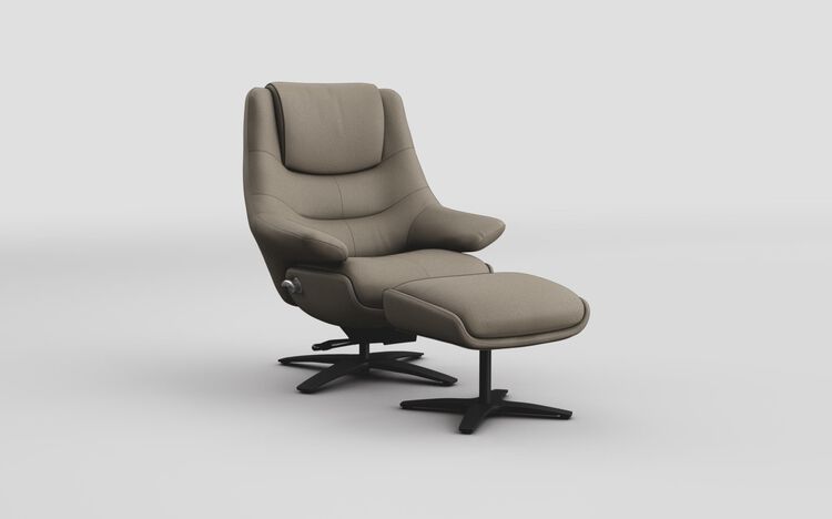 Mirandola Swivel Manual Recliner Chair & Swivel Footstool | Mirandola Sofa Range | ScS