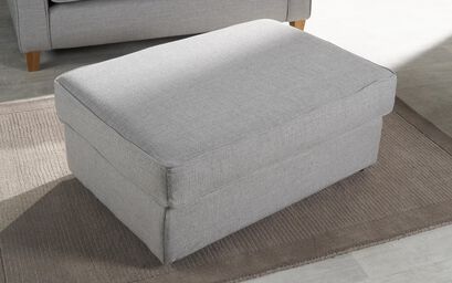 Hugo Fabric Plain Banquette Footstool | Hugo Sofa Range | ScS