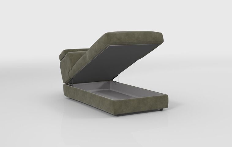 Quercioli Right Hand Facing Lounger Unit with Storage
