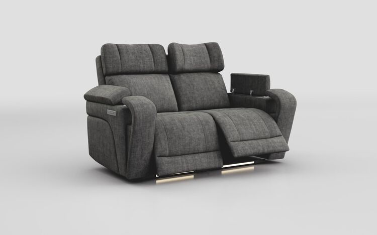 Adstock 2 Seater Power Recliner Sofa with Power Head Tilt, Lumbar, Massage, Audio, Heat & LED Lights | Adstock Sofa Range | ScS