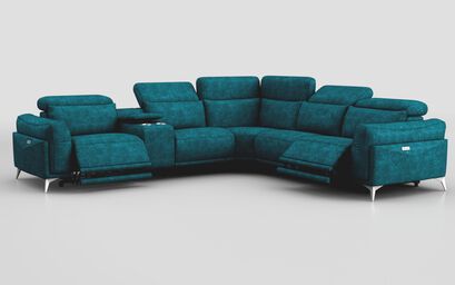 Gattolino 2 Corner 2 Power Recliner Sofa with Manual Headrests & Console | Gattolino Sofa Range | ScS