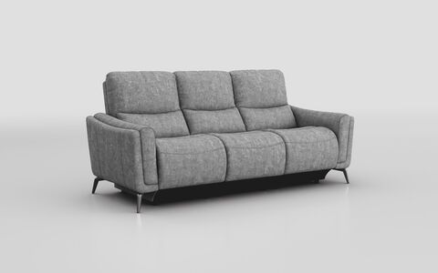 ScS Living Grey Fabric Valbiano 3 Seater Sofa