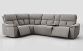 Pianello 1 Corner 3 Power Recliner Sofa with Console & Power Head Tilt
