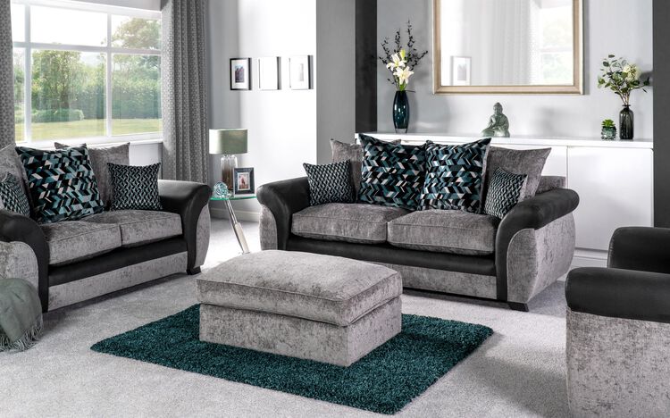 Kadie Fabric 1 Corner 2 Standard Back Sofa | Kadie Sofa Range | ScS