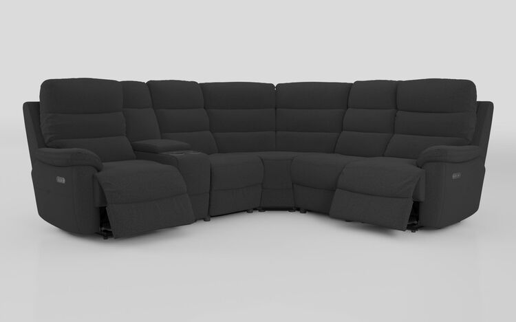 Ossett 2 Corner 2 Power Sofa with Left Hand Facing Console & Head Tilt | Ossett Sofa Range | ScS
