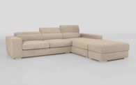 Frigento 4 Seater Sofa with Right Hand Facing Lounger and Ottoman | Frigento Sofa Range | ScS