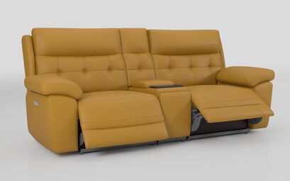 Belford 3 Seater Power Recliner Sofa with Media Console and Power Head Tilt | Belford Sofa Range | ScS