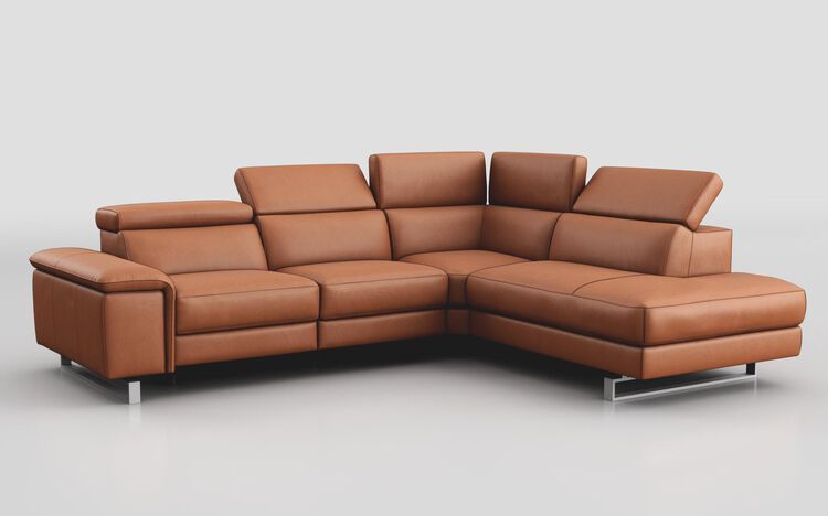 Viserba 3 Corner 2 Sofa with Right Hand Facing Chaise & Manual Head Tilt | Viserba Sofa Range | ScS