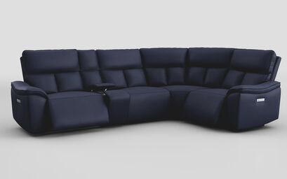 Pianello 3 Corner 1 Power Recliner Sofa with Console & Power Head Tilt | Pianello Sofa Range | ScS